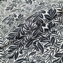 Black And White Tropical Vibes Print On Twill Satin (SS24) TSPS18