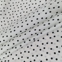 Classic (Black) Polka Dots Print On Twill Satin (SS24) TSPS20
