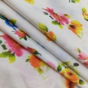 Multi Colour Roses Print On Habutai Satin S24 HSPS59