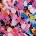 Brush Art Print On Korean Satin S23-KSPS70
