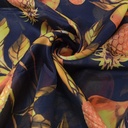 Pineapple Print On Korean Satin S23 KSPS88