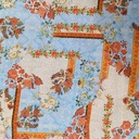 Wall Floral Print On Korean Satin S22N SS22N KSPB06