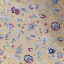 Bohemian Border Floral Print On korean Satin SS22L-KSPL04