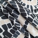 Black Dots Art Print On Korean Satin SS22L KSPL27