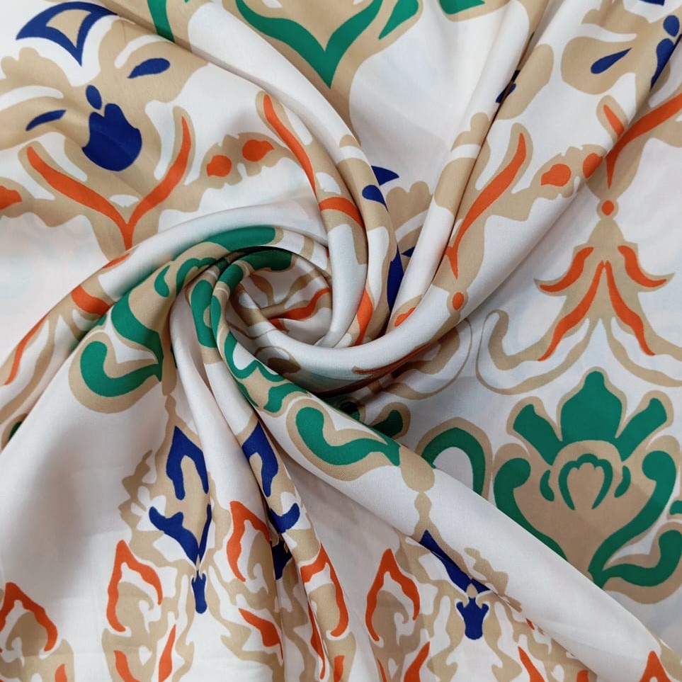 Ancient Bohemian Print On Korean Satin SS22N KSPB21