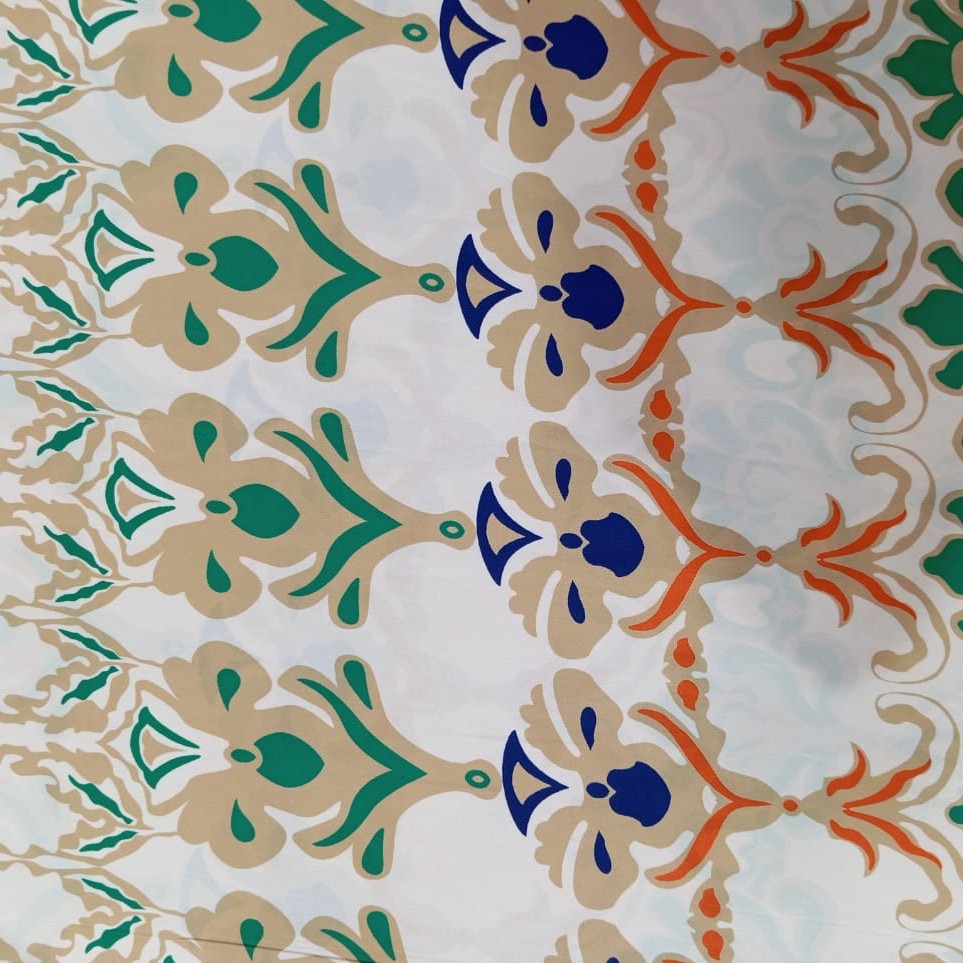 Ancient Bohemian Print On Korean Satin SS22N KSPB21