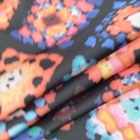 Disco Look Print On Korean Satin SS22A KSPA74
