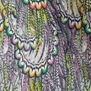 Peacock Far Print On Korean Satin S24 KSPS74