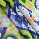 Abstract Artwork Print On Korean Satin S23 KSPS04