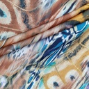 Peacock Fur Art Print On Korean Satin S23-KSPS85