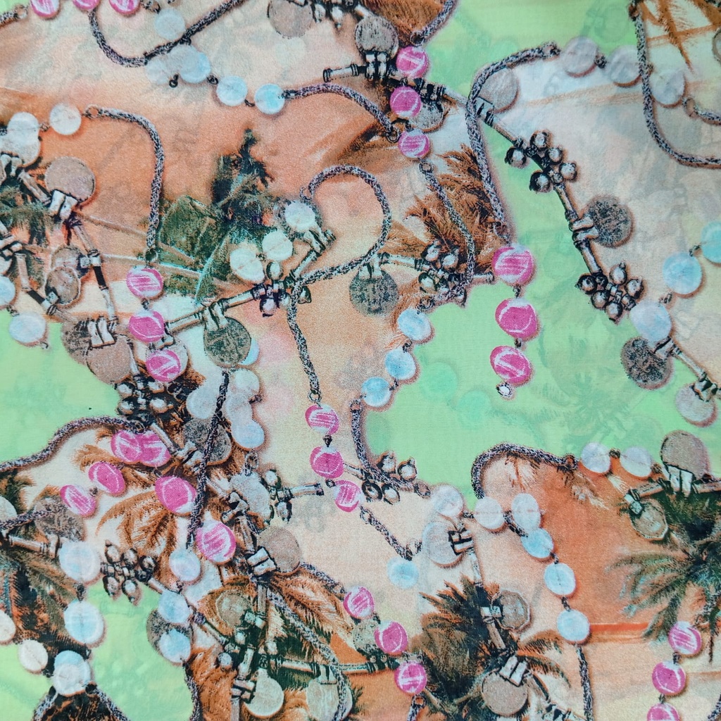 Artwork Modern Print On Habutai Satin S24 HSPS28