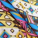 Bohemian Print On Korean Satin S23 KSPS30