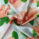 Hibcuss Flower Print On Habutai Satin S24 HSPS70