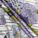 Big Flower Wall Print On Korean Satin SS22L KSPL11