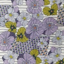 Big Flower Wall Print On Korean Satin SS22L KSPL11