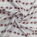 Paisley Inline Print On Korean Satin SS22L KSPL26