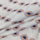 Paisley Inline Print On Korean Satin SS22L KSPL26
