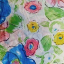 Flowers Print On Korean Satin S23 KSPS42