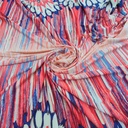 Toto Print(Red) On Mango Crepe Fabric