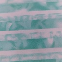 Pictorial Stripes(Aqua) Print Mango Crepe Fabric