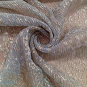 Leopard Print On Platinoir Foil Dyed Fabric