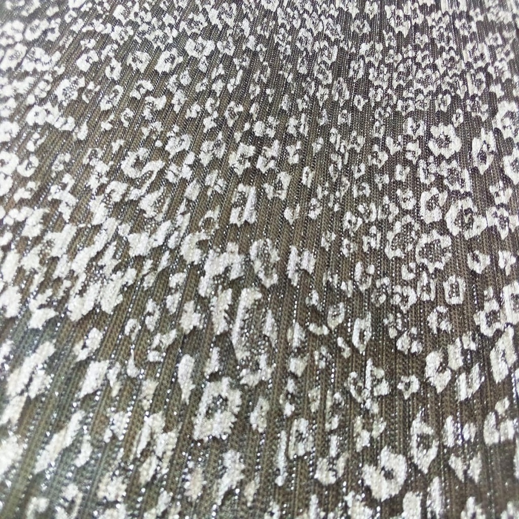 Platinoir Foil Dyed Fabric