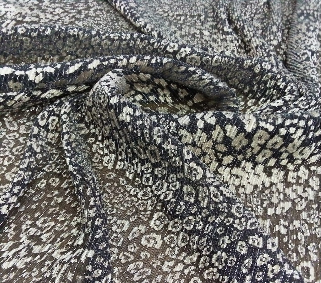 Platinoir Foil Dyed Fabric(#1)