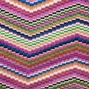 Tribal Chevron(Pink) Print On Viscose Knitted Fabric