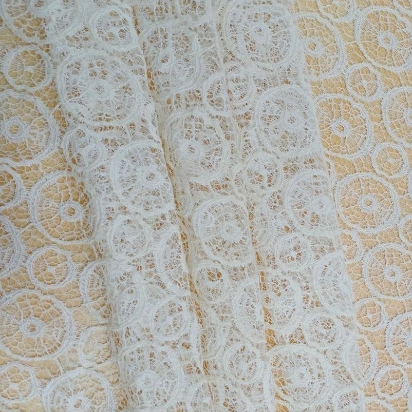 White Cotton lace Fabric#02