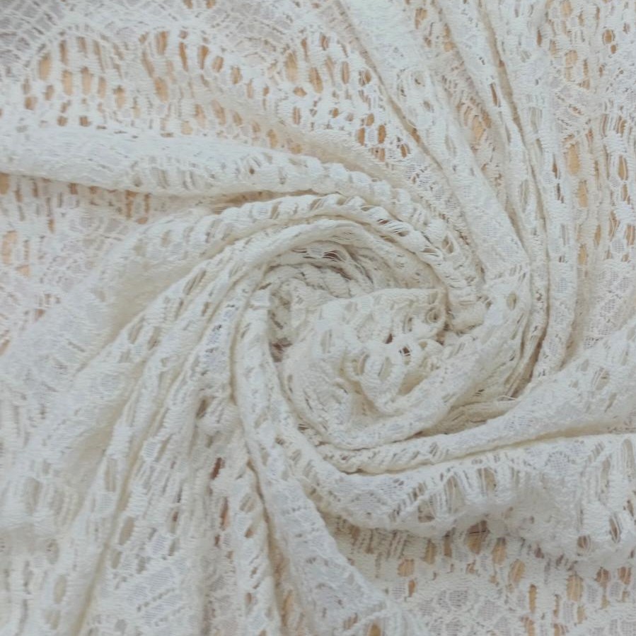 White Cotton Lace Fabric#10