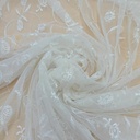 White Cotton Lace Fabric#11