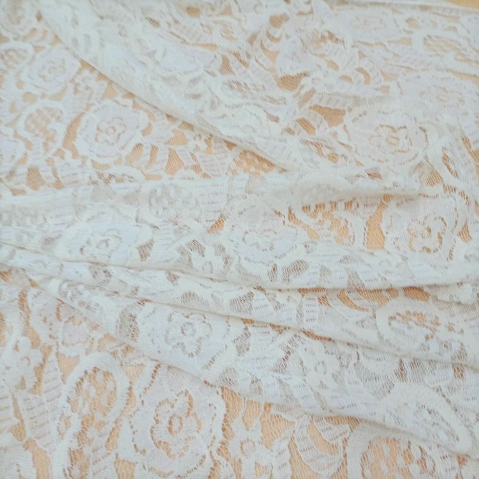 White Cotton lace Fabric
