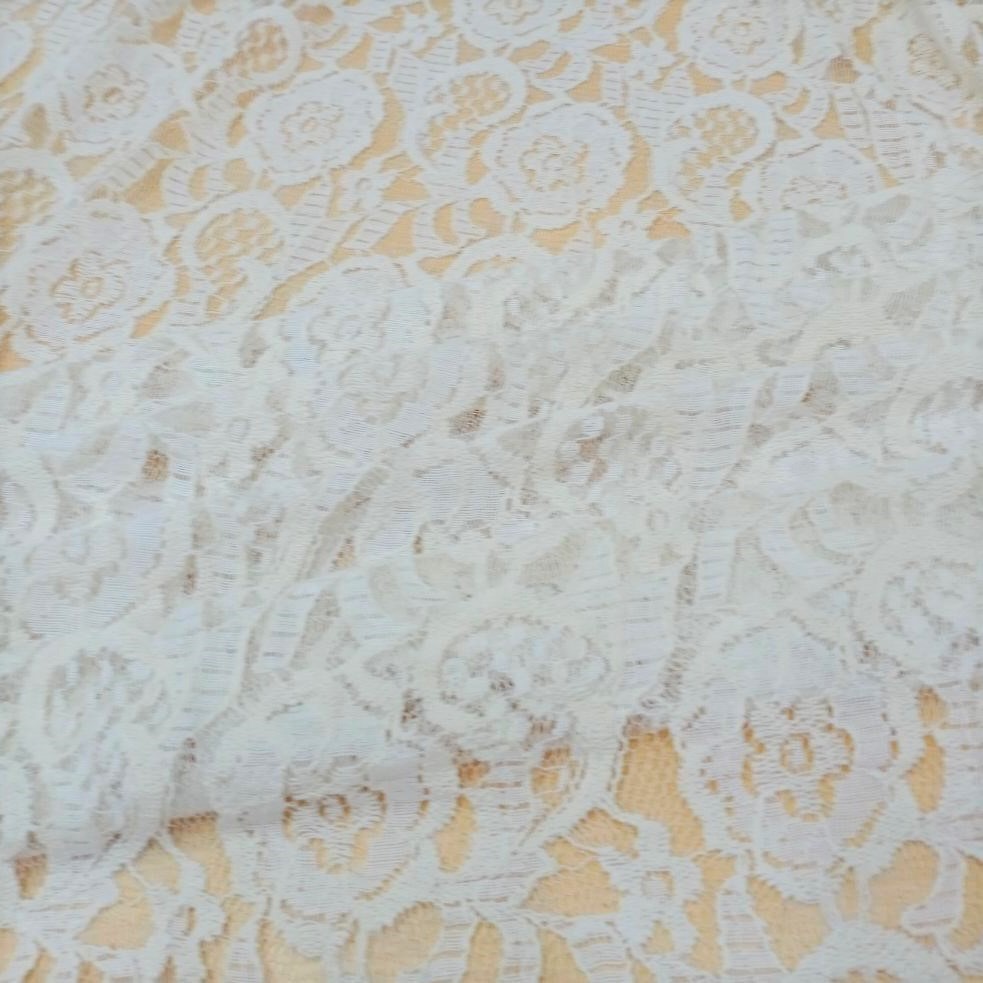 White Cotton lace Fabric