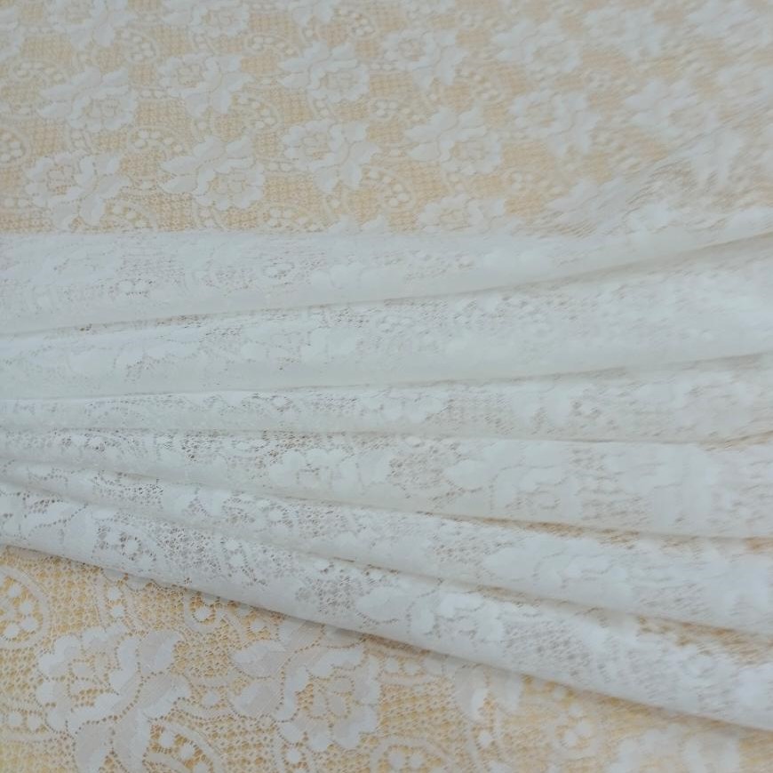 White Cotton lace Fabric#06