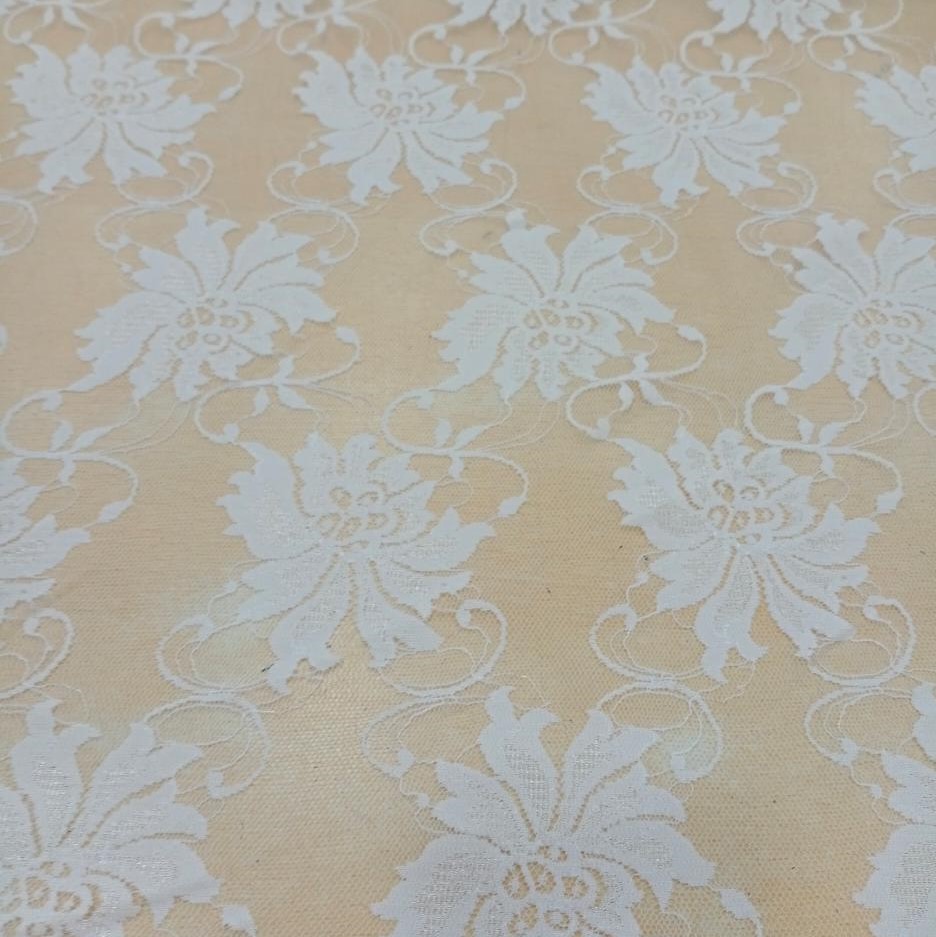 White Dyed Lace Fabric#09