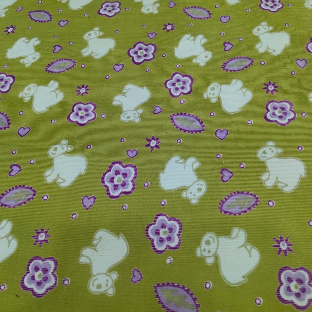 Print On Cotton Corduroy Fabric#07