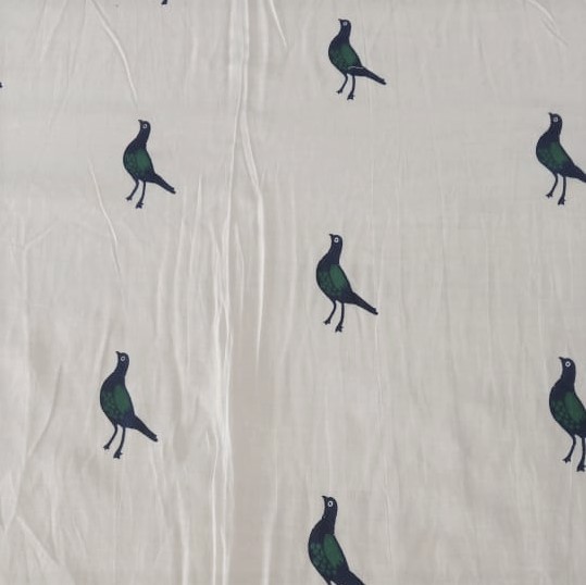 Block Print On Woven Fabric#8