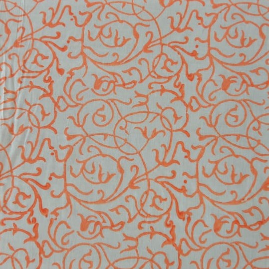 Block Print On Woven Fabric#7