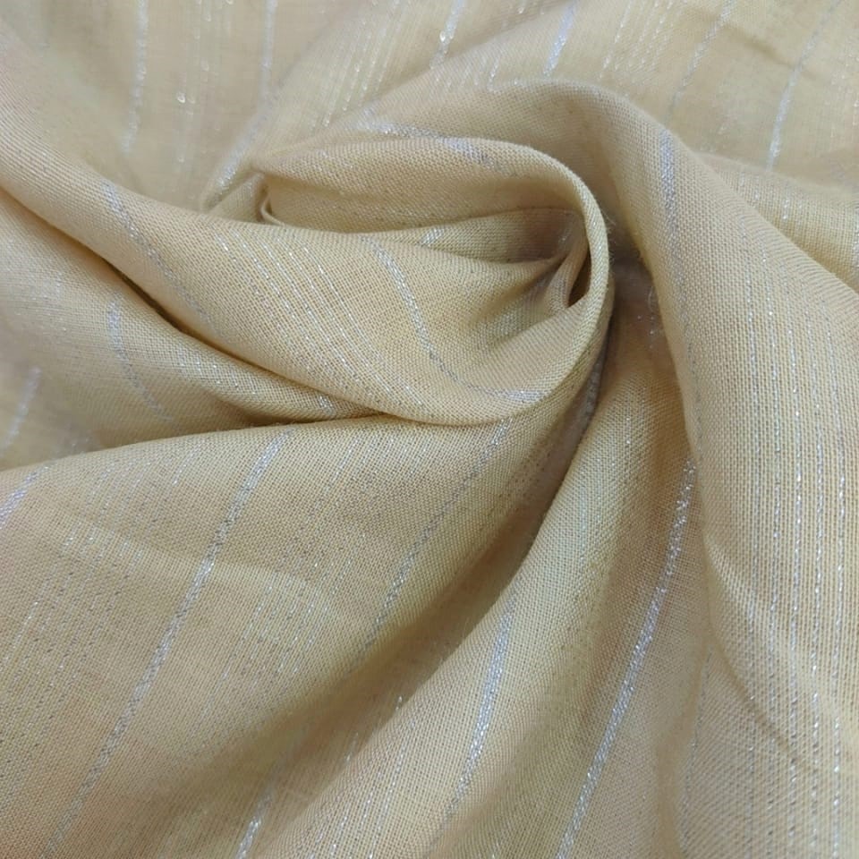 Classic Linen Lurex Stripes(Chalk Stripe Pattern)
