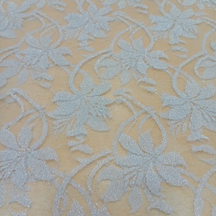 White Dyed Lace Fabric#