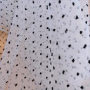 Madonna Organza Dyed Fabric (Two tone)(black on white)