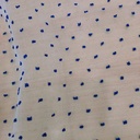 Madonna Organza Dyed Fabric (Two tone)(blue on white)