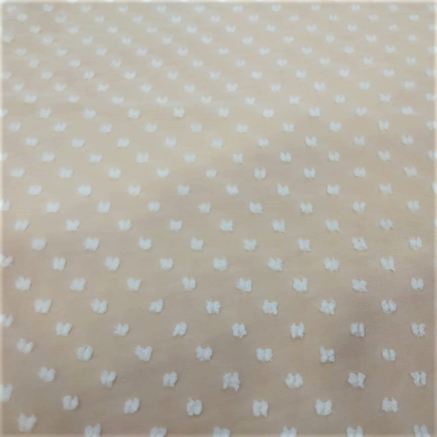 Clip Jacquard Dyed Fabric (White Dot)