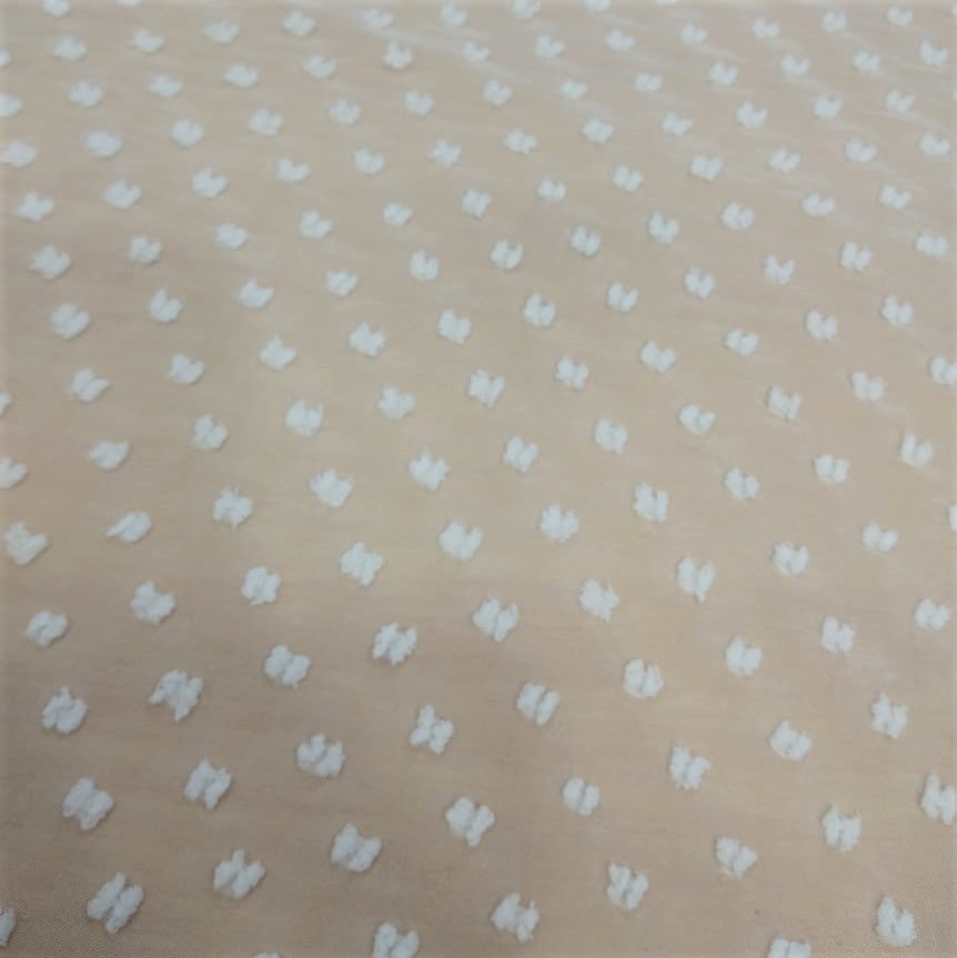 Clip Jacquard Dyed Fabric (White Dot)