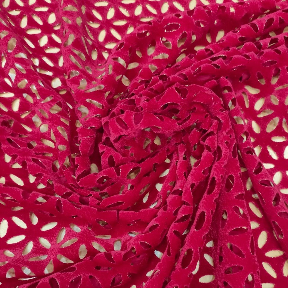 Cutwork Velvet Fabric#05