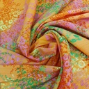 Multi Colour Flower Print On Georgette