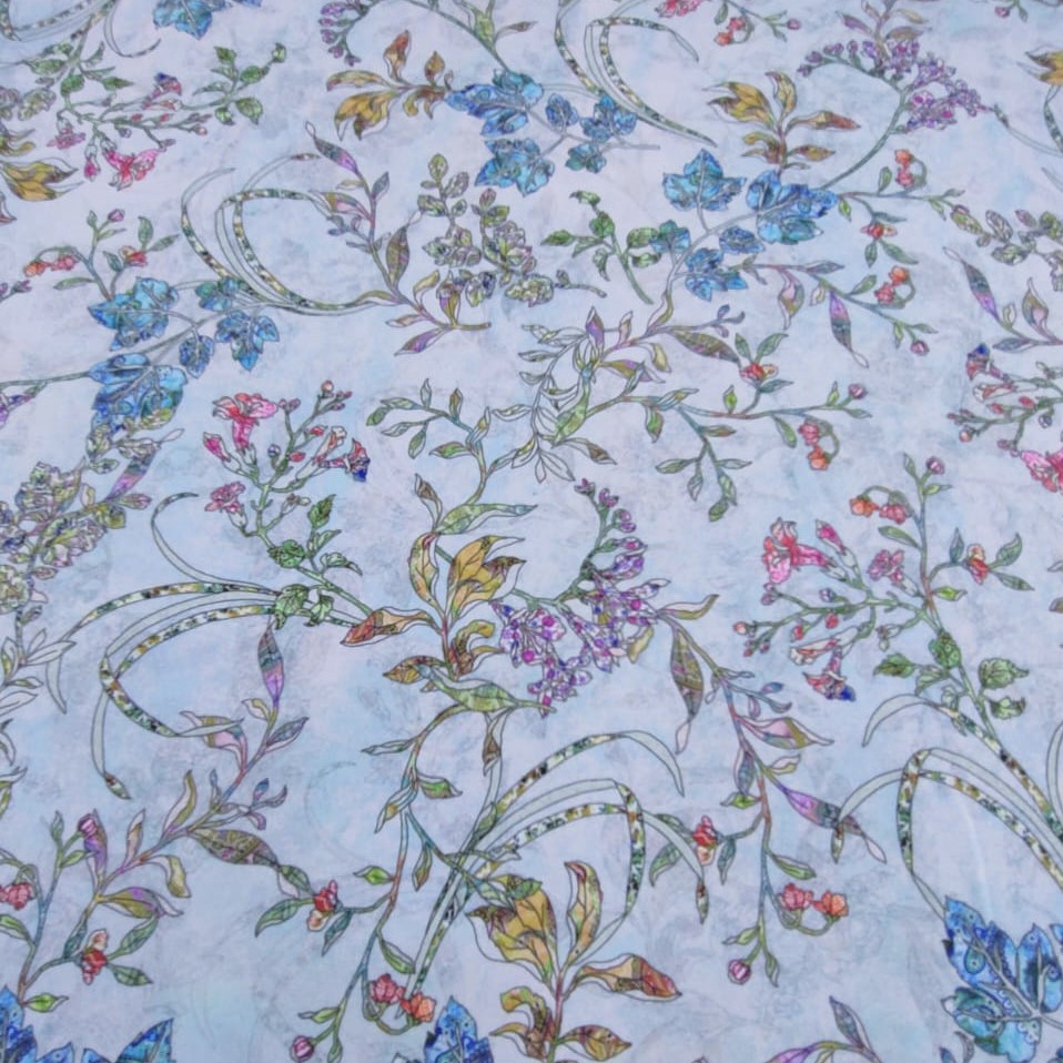 Print On Royal Georgette Fabric#04