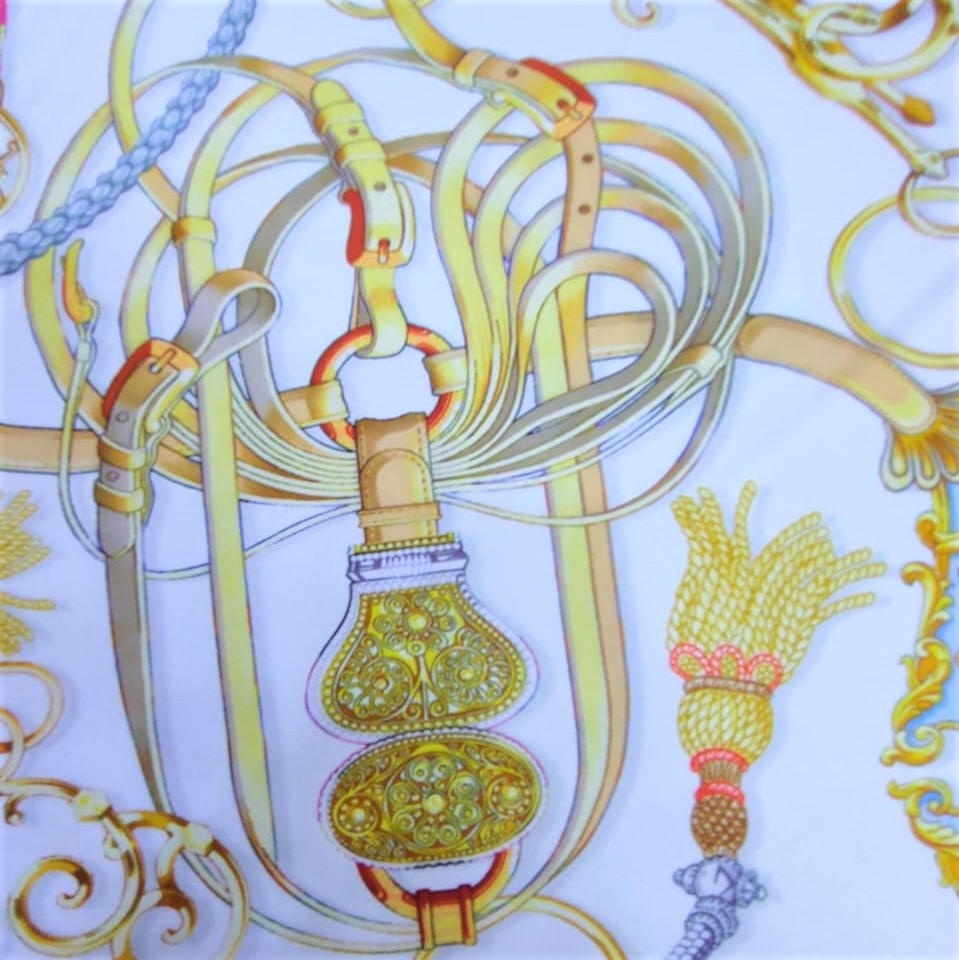 Print On Silky Satin Fabric#07