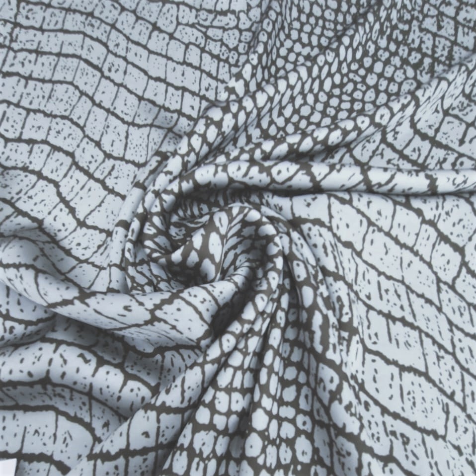 Babycorn Python Print On Silky Satin Fabric