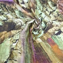 Contemporary Art Print On Silky Satin Fabric
